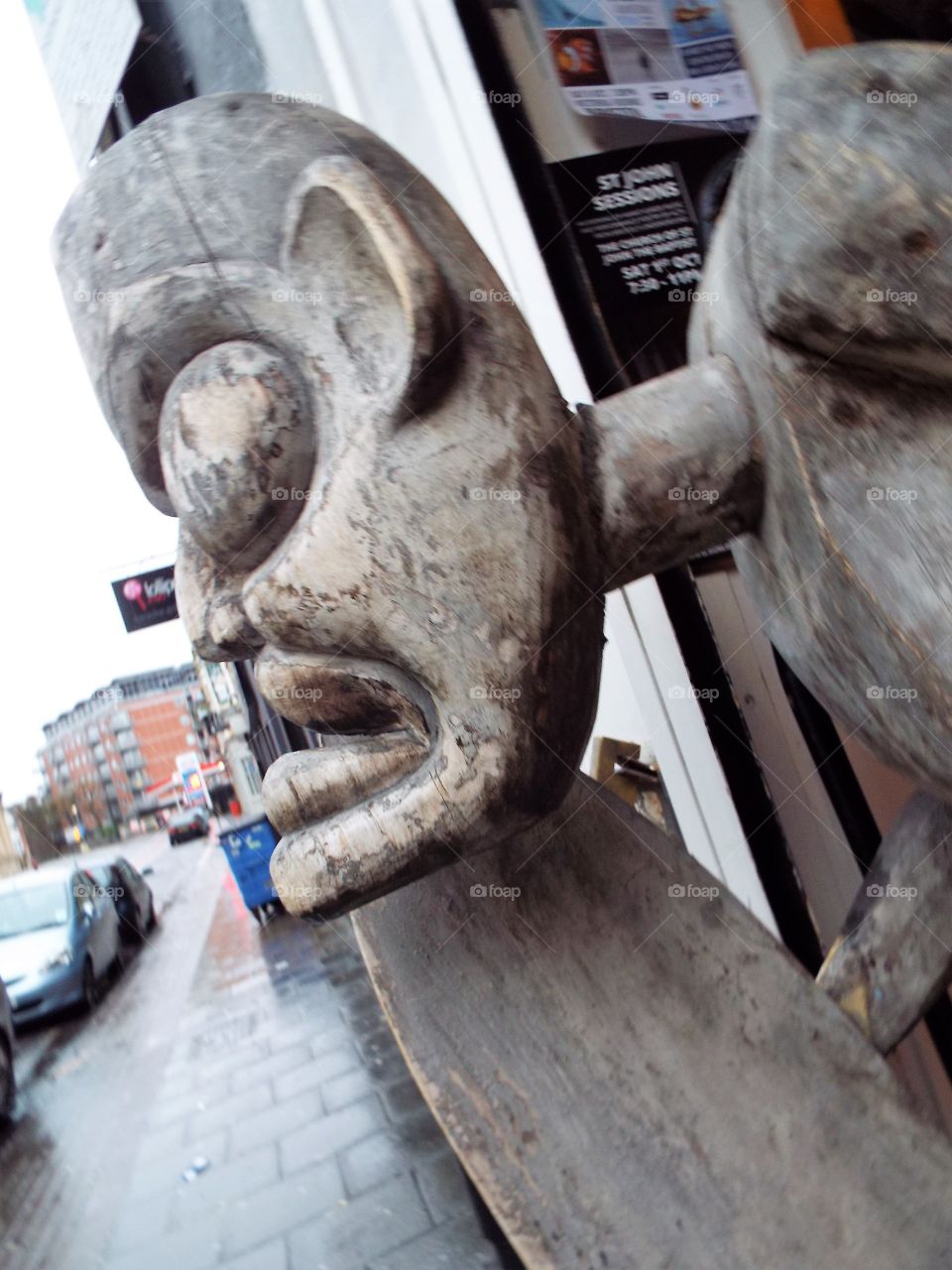 Bug Eyed Sculpture - Side View