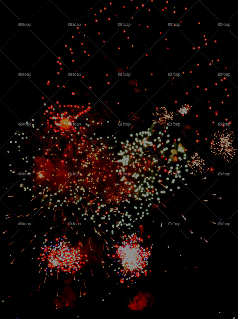 Here, over the Gulf of Mexico, a barrage of missiles designed to explode in a controlled way explode with brilliant red, orange, yellow, green, blue and purple colors! Thousands of people across the United States will be celebrating Independence Day on July 4th by  attending firework displays! 