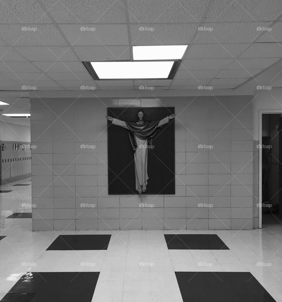 Catholic School Life. Took this at a Catholic School while at work