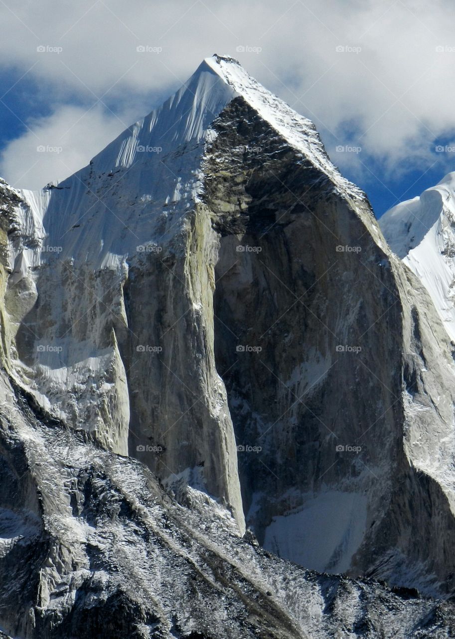 Bhagirathi Mountain Cliff