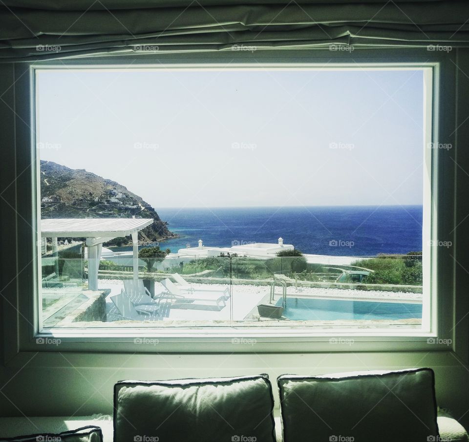 Window in Mykonos Greece...collecting memories