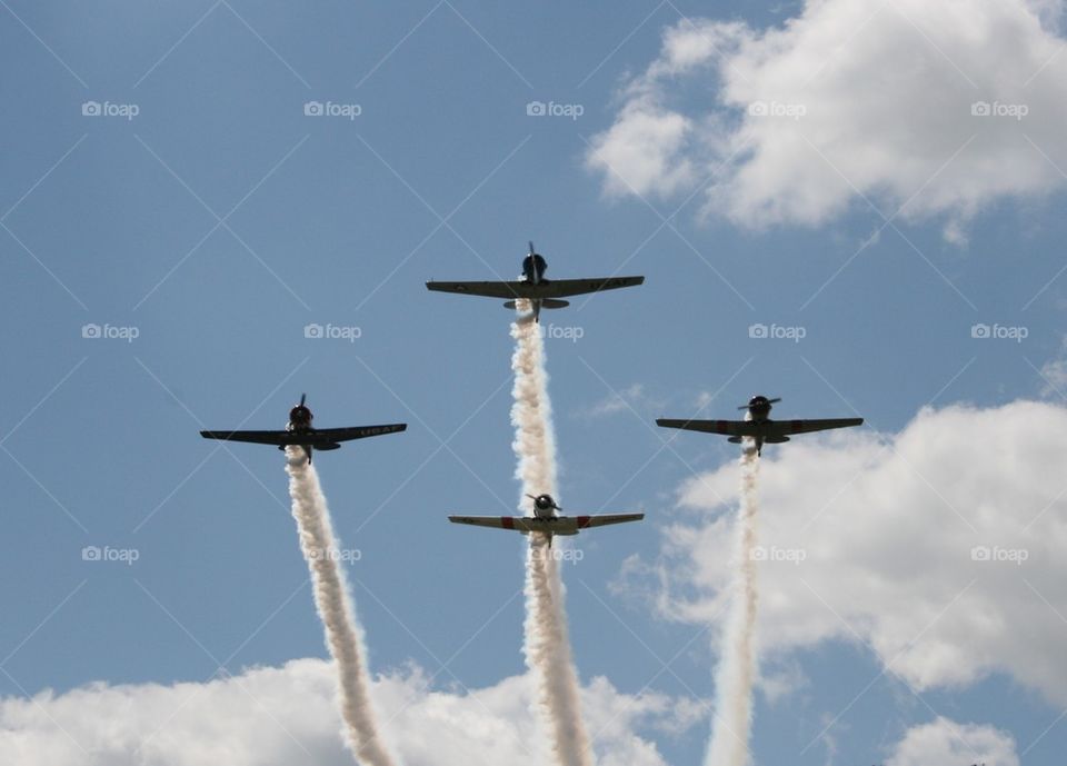 Planes in formation 