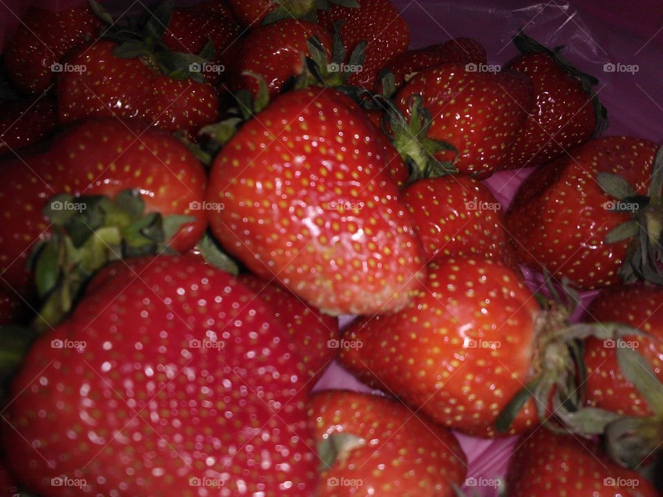 Delicious strawberries. 