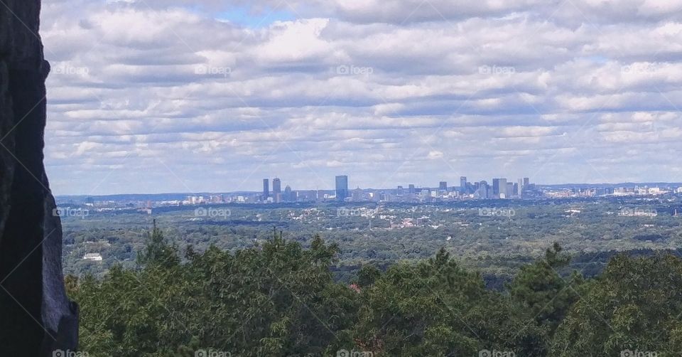Boston skyline from Blue Hills Observation Tower