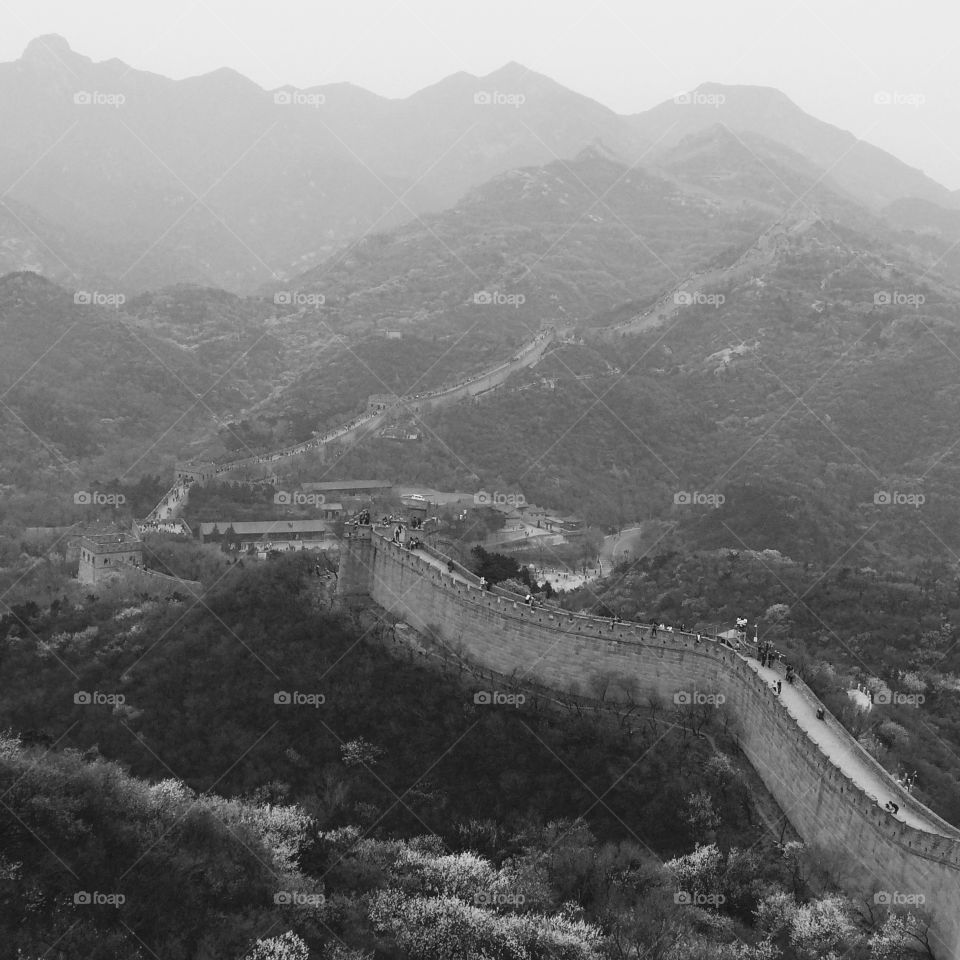 Badaling Great Wall #blackandwhite