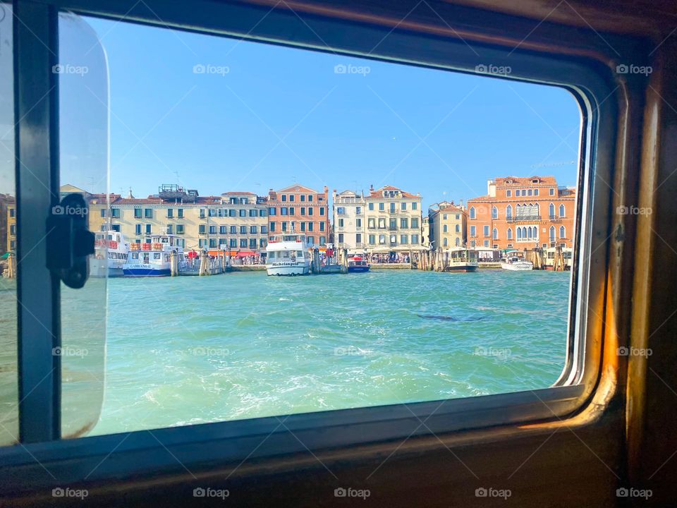 View of Venice from a Water Taxi
