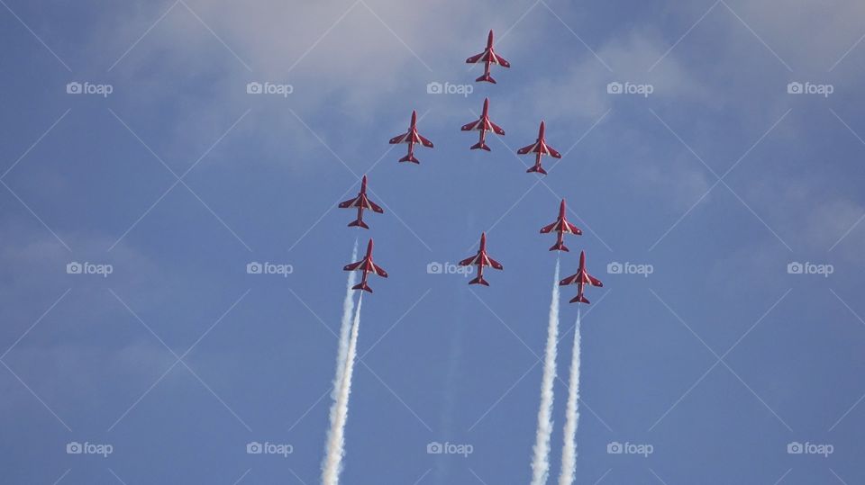 Red arrows