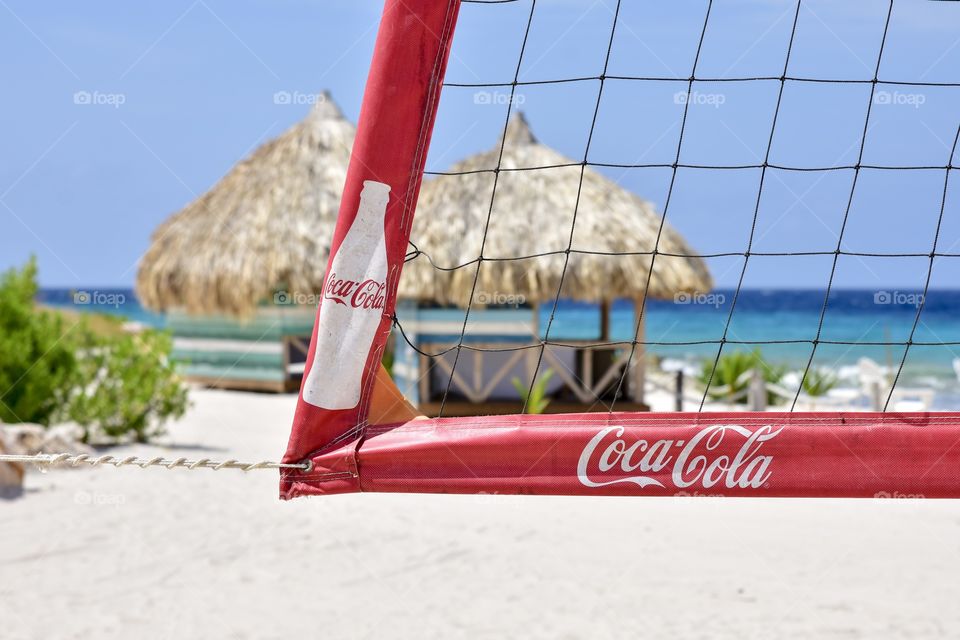 Coca Cola on the beach, sport beach folly
