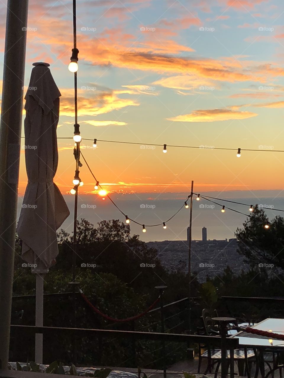 Sunrise in Barcelona