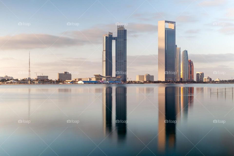 Abu Dhabi morning seascape