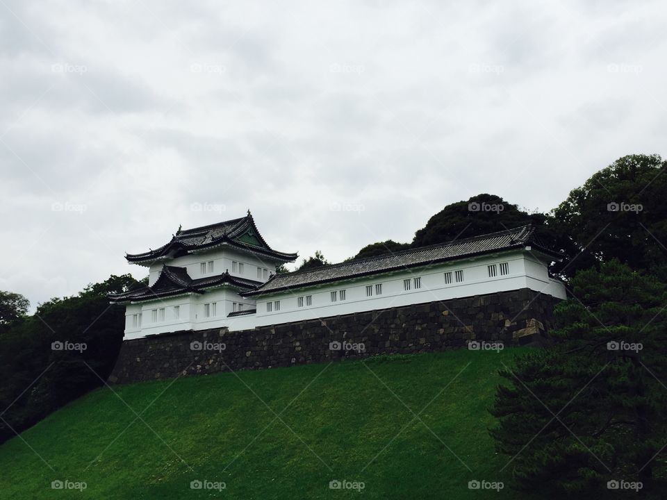 Japanese Imperial Palace. The barracks or keep/lookout at the Japanese Imperial Palace in Tokyo, Japan