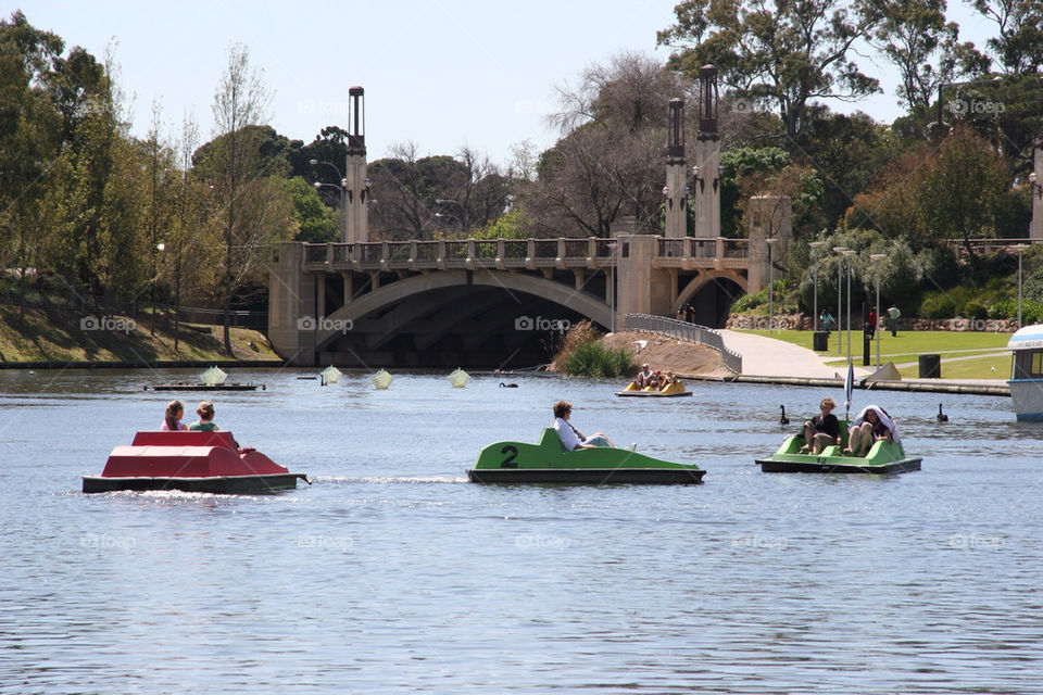 boats water river bridge by kshapley