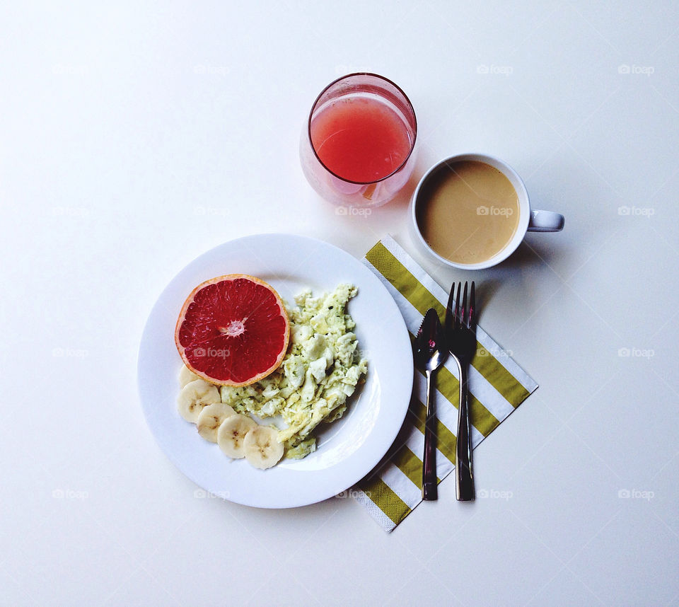 coffee juice breakfast banana by irinabond