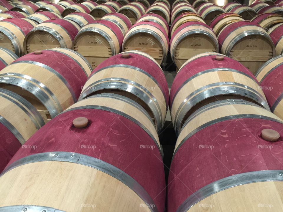 Wine barrels