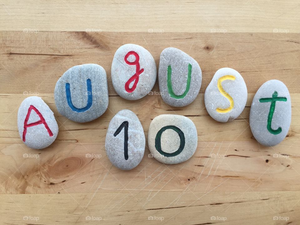 10th August on stones 