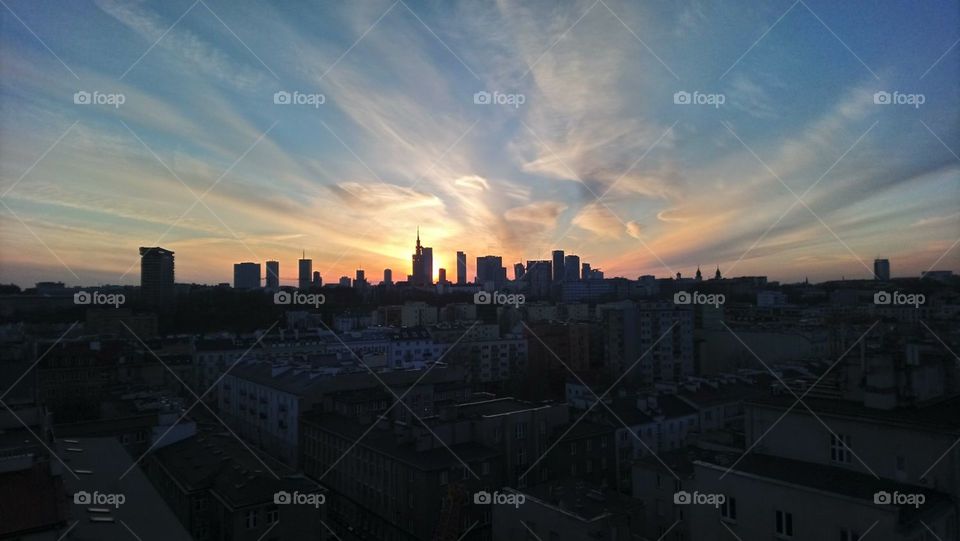 West over Warsaw