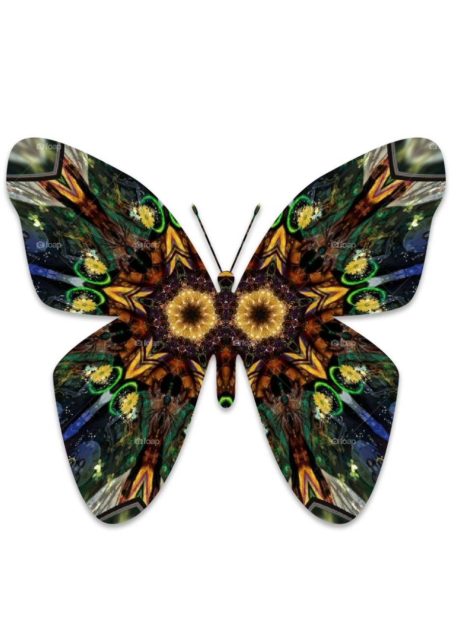 digitally created butterfly