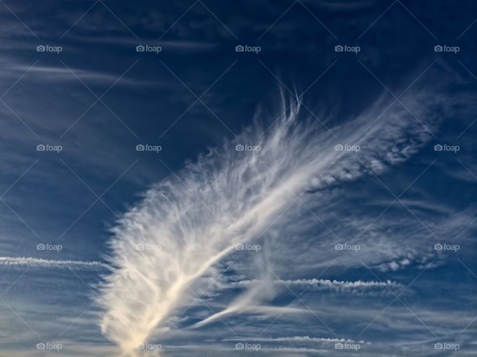 Feather clouds