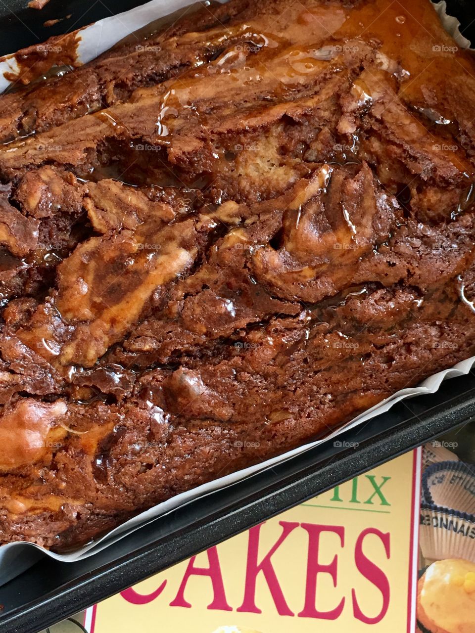 Cinnamon swirl quick bread loaf home baking