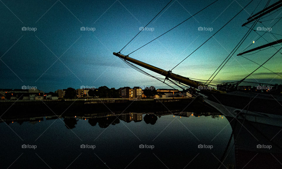 Sunset over Glasgow