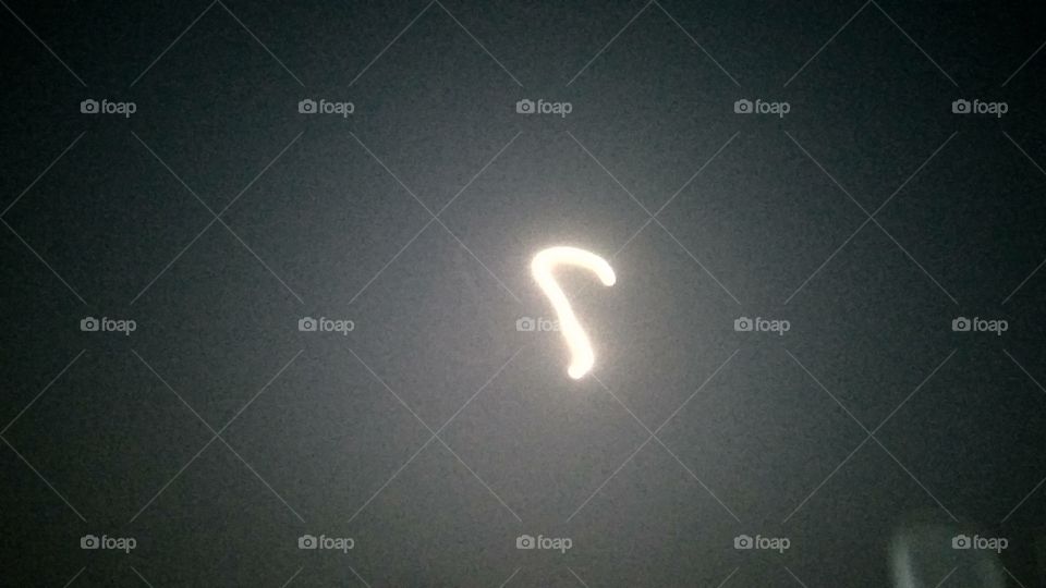 Moon In The Sky Cemera is Shaking Look Nice