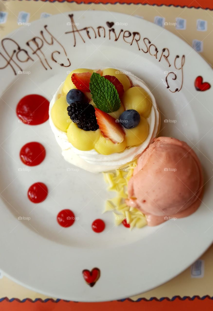 Delicious dessert to celebrate a very special occasion.