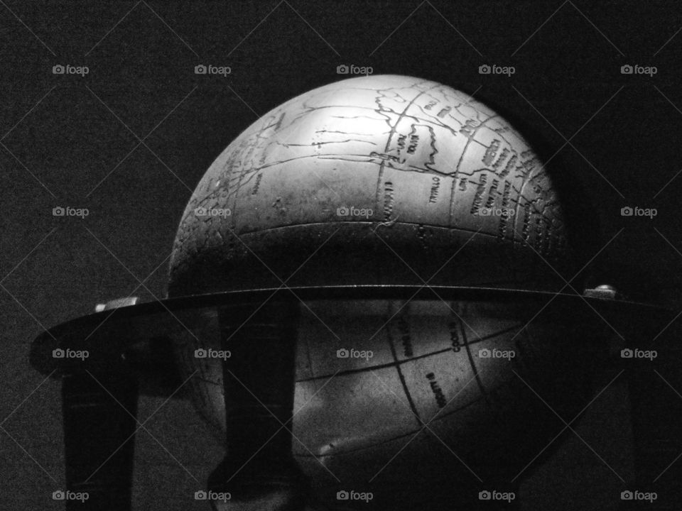 Globe in shadow