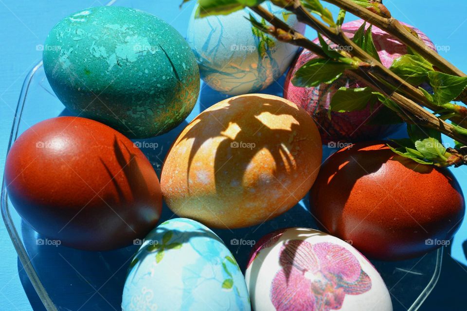 Easter eggs spring holiday