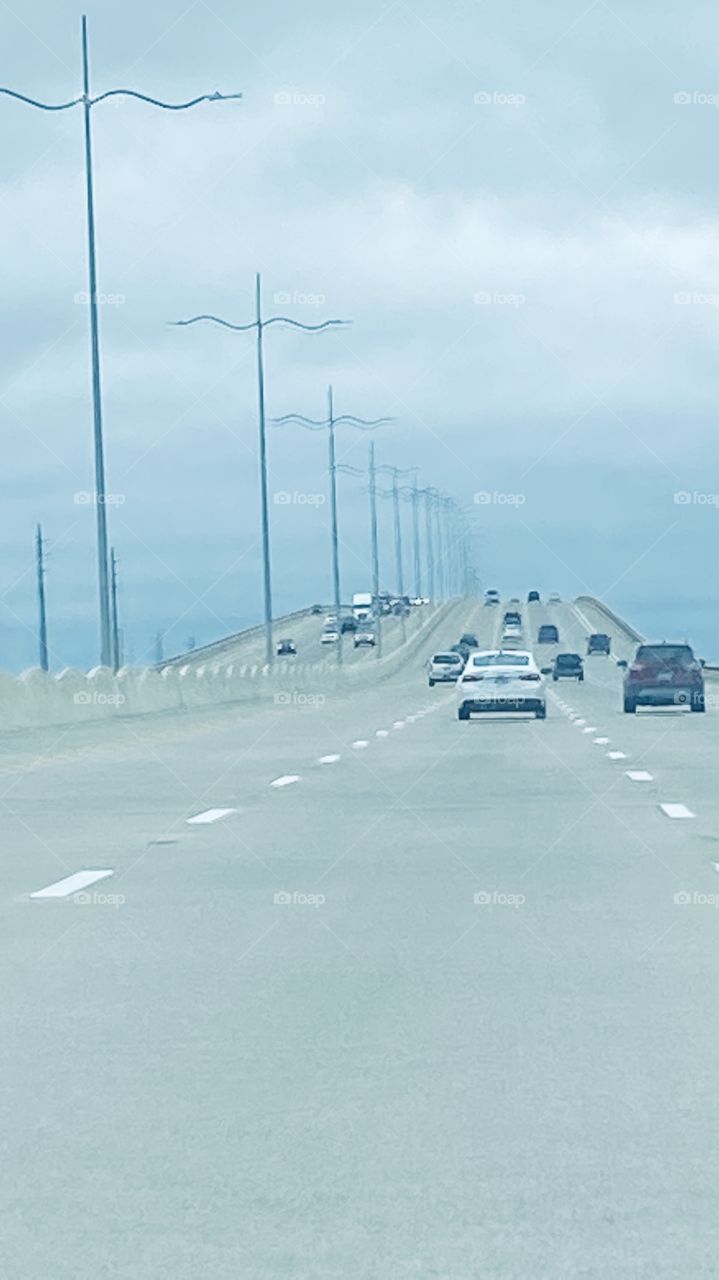 Newly Built Galveston Causeway Bridge
