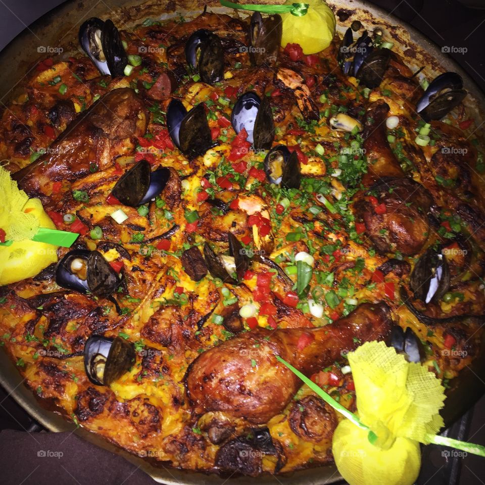 HUGE paella from chef who worked in Spain. 