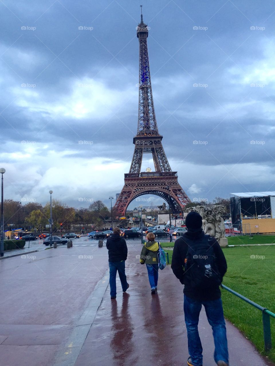 Seeing the Eiffel Tower for the first time.