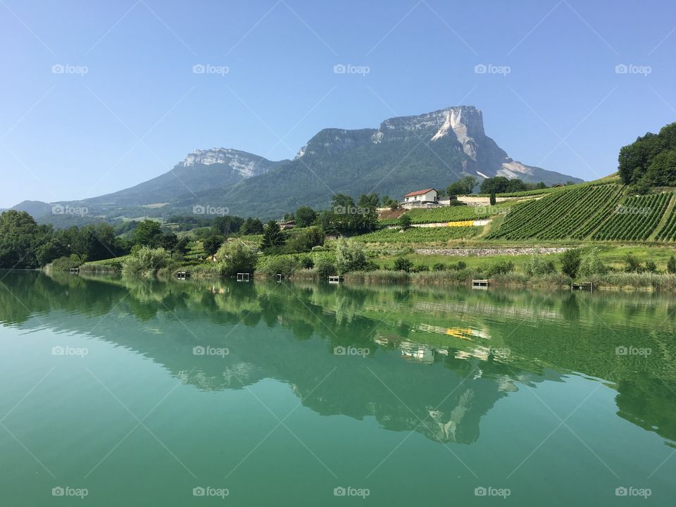 Lake in French Alps