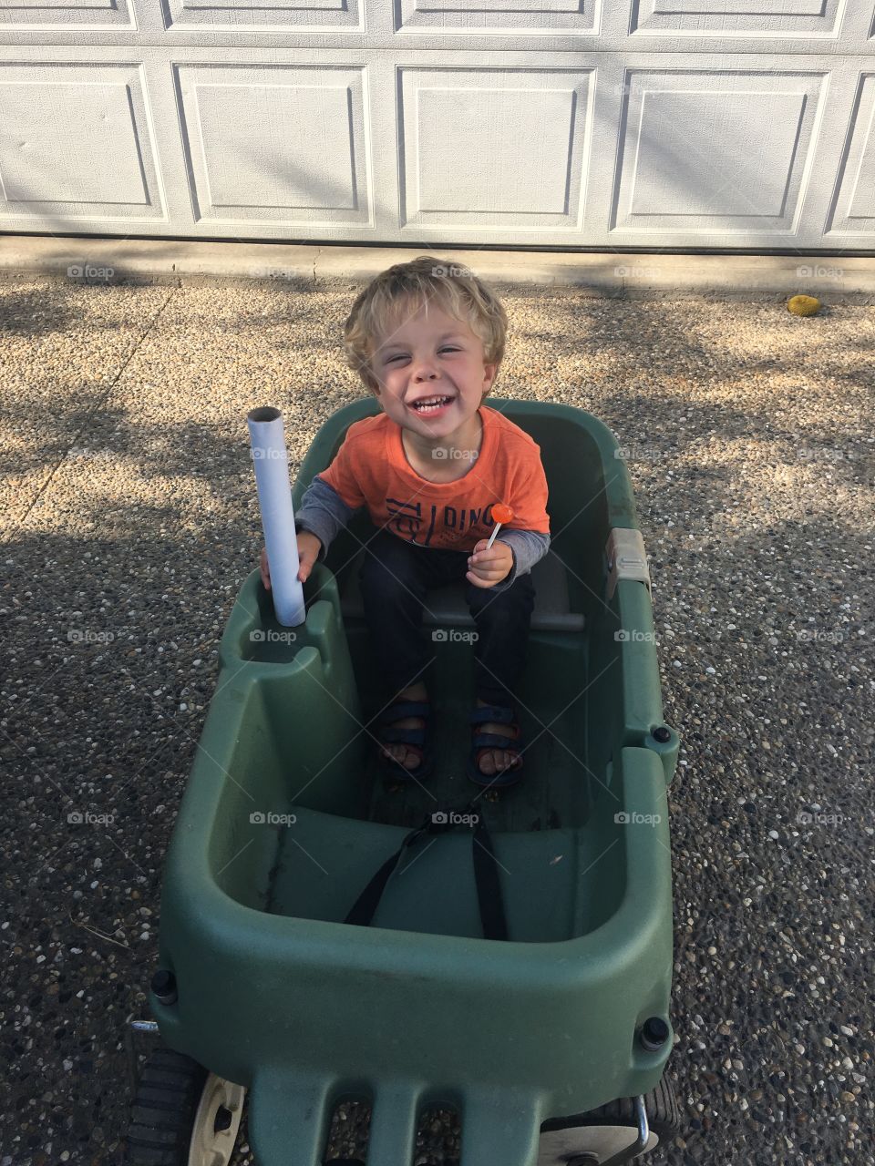 Going on a wagon ride 