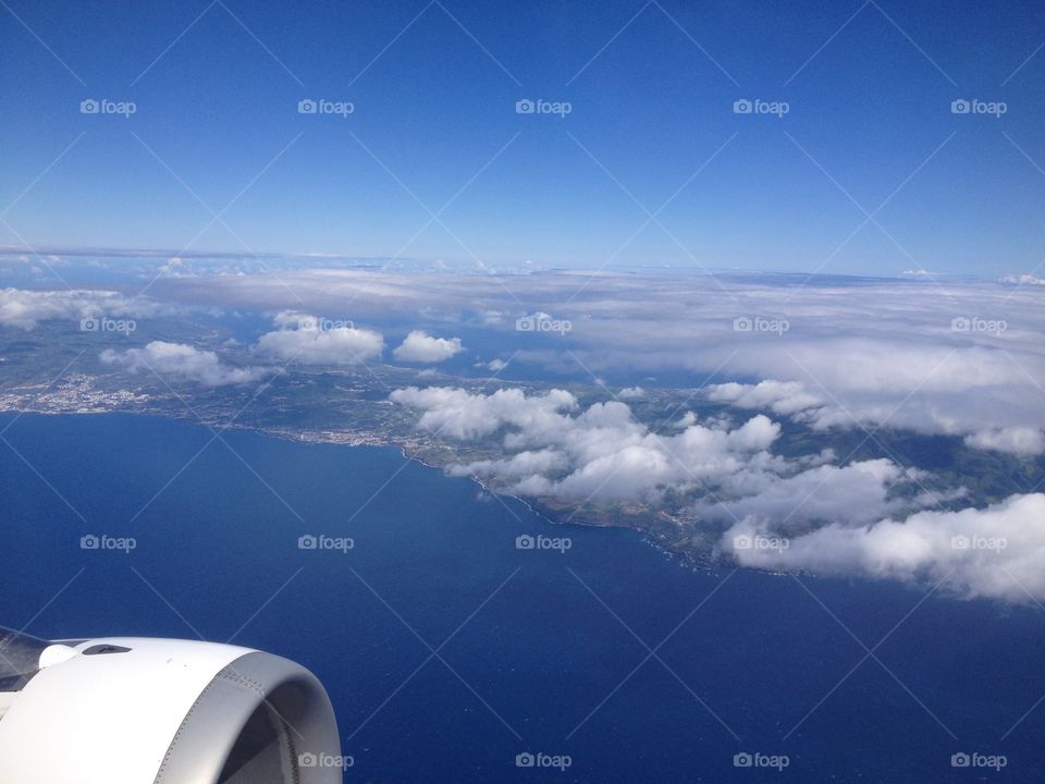 Sky view from plane 