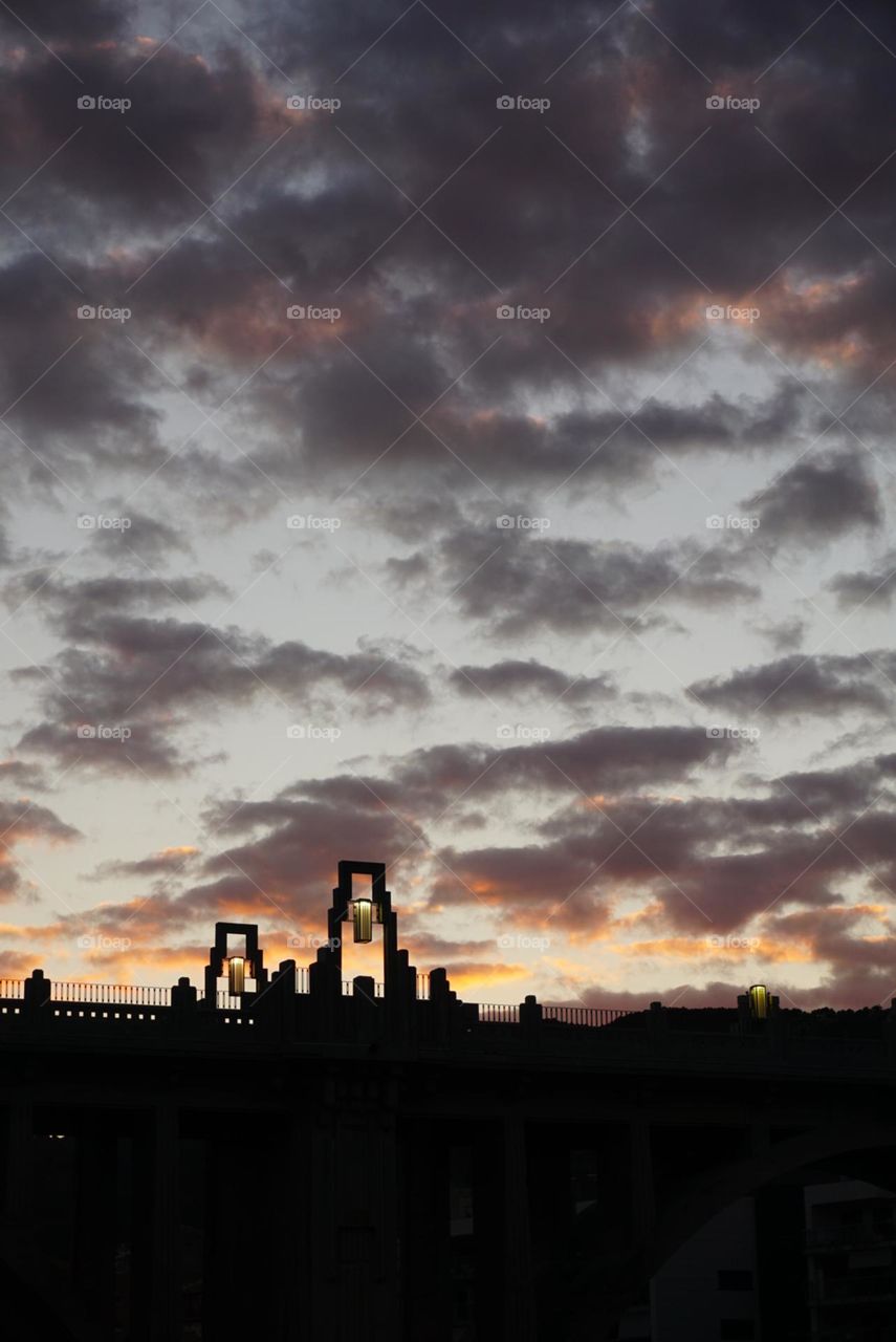 Bridge#evening#sunset#clouds