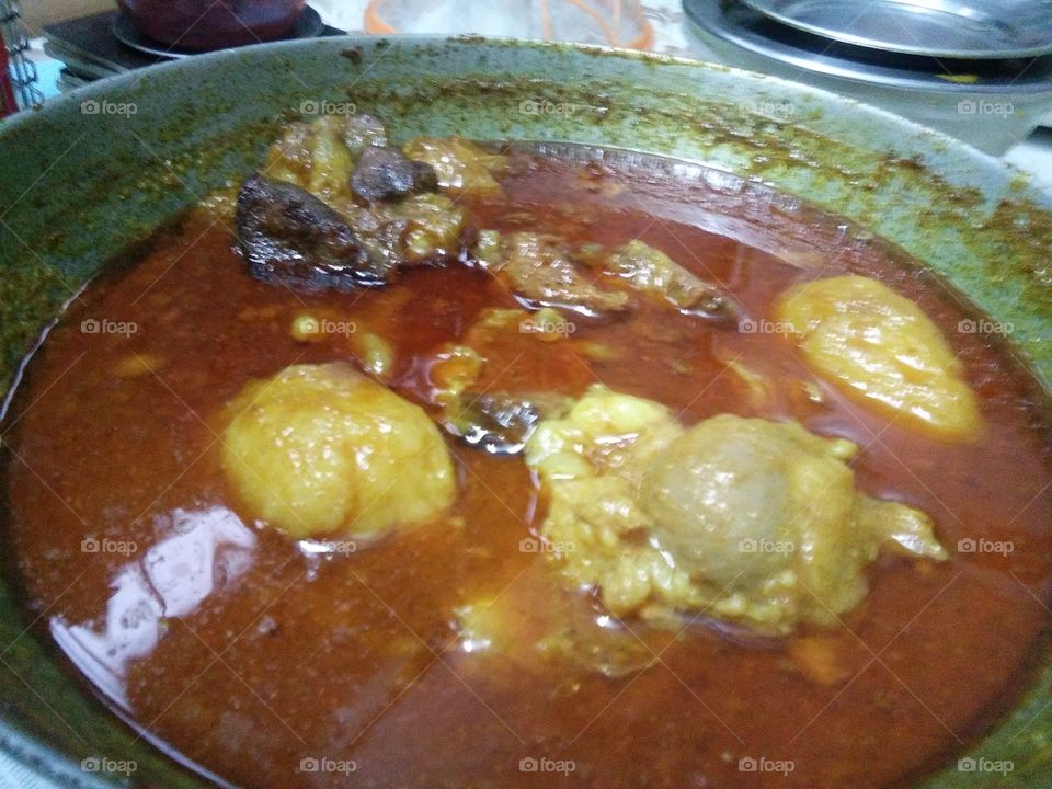 Mutton Kasha (Bengali Food)