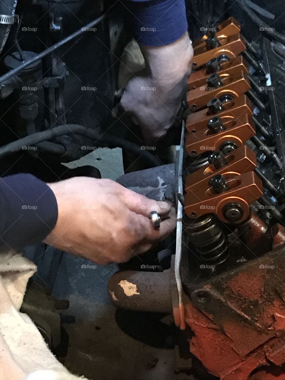 Working on the 69 el Camino