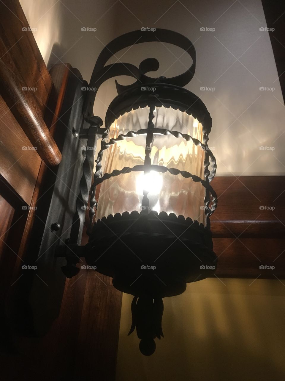 Iron wall lamp