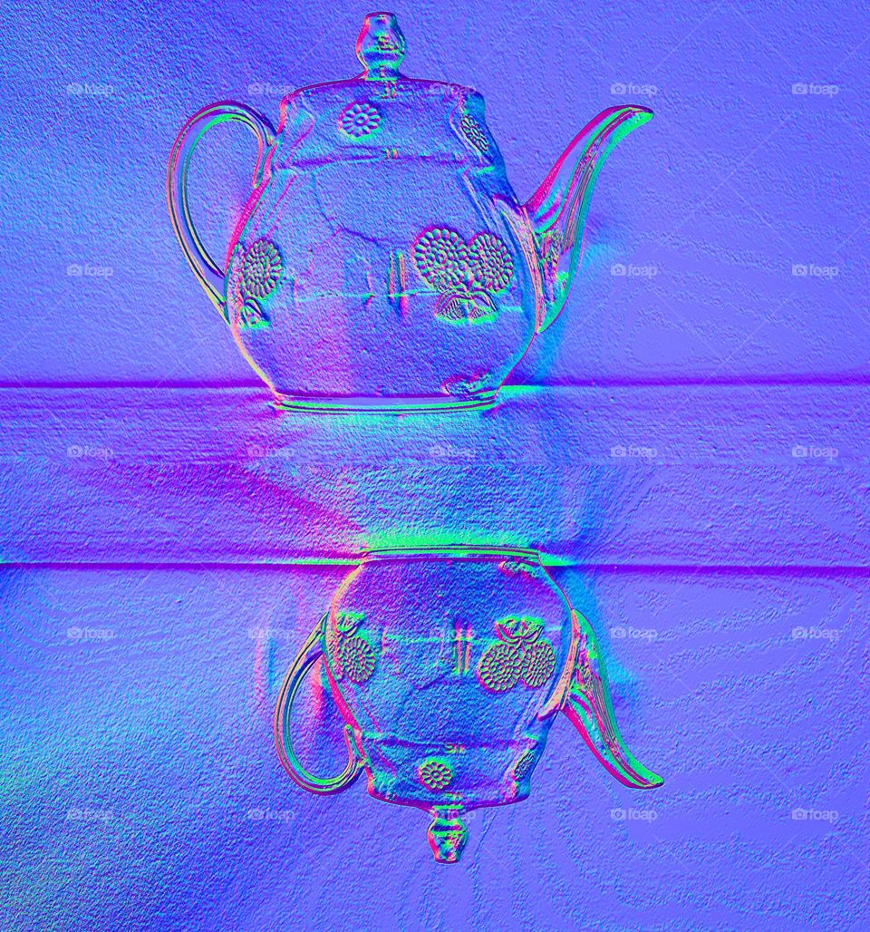 colorful teapot