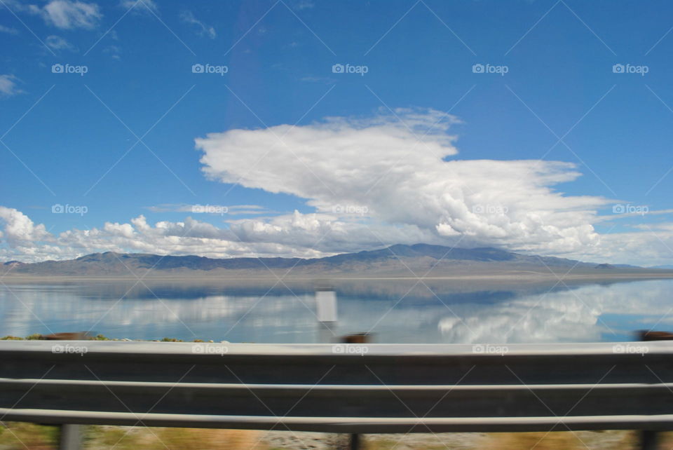 A beautiful view from the car in Arizona