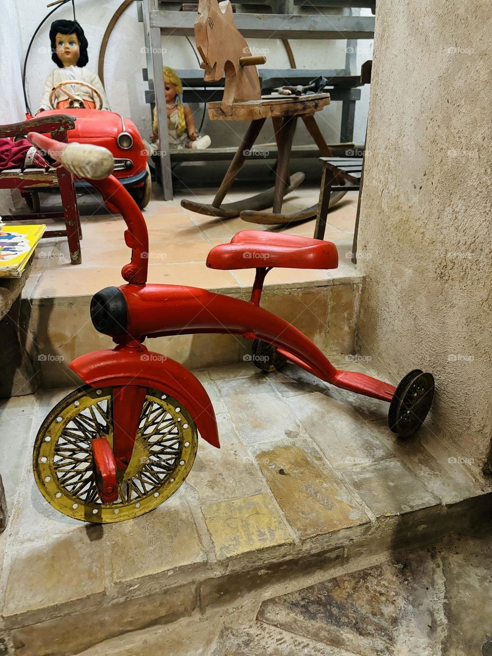 Classic 1950s children's tricycle.