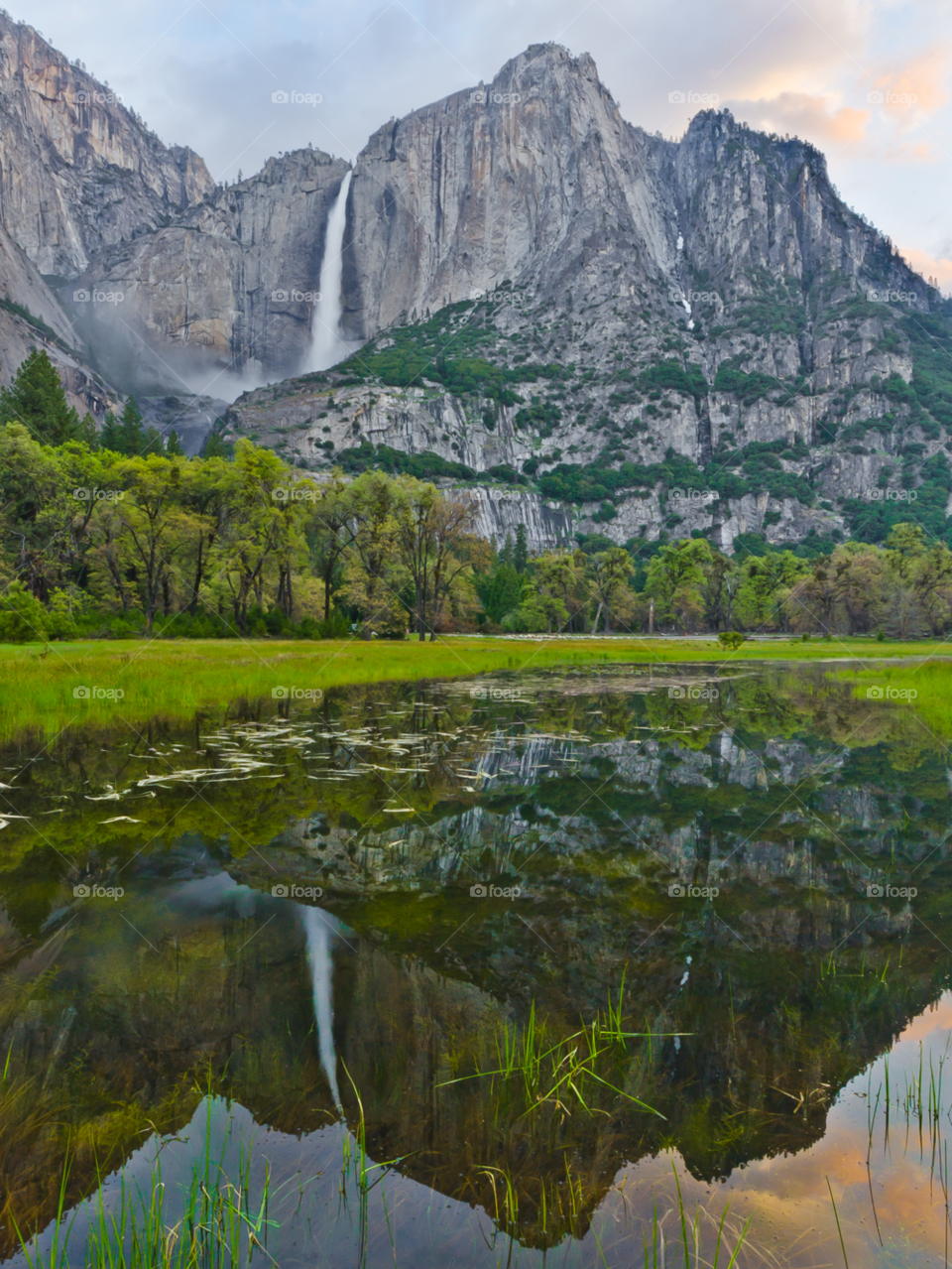 landscape field waterfall usa by joeair