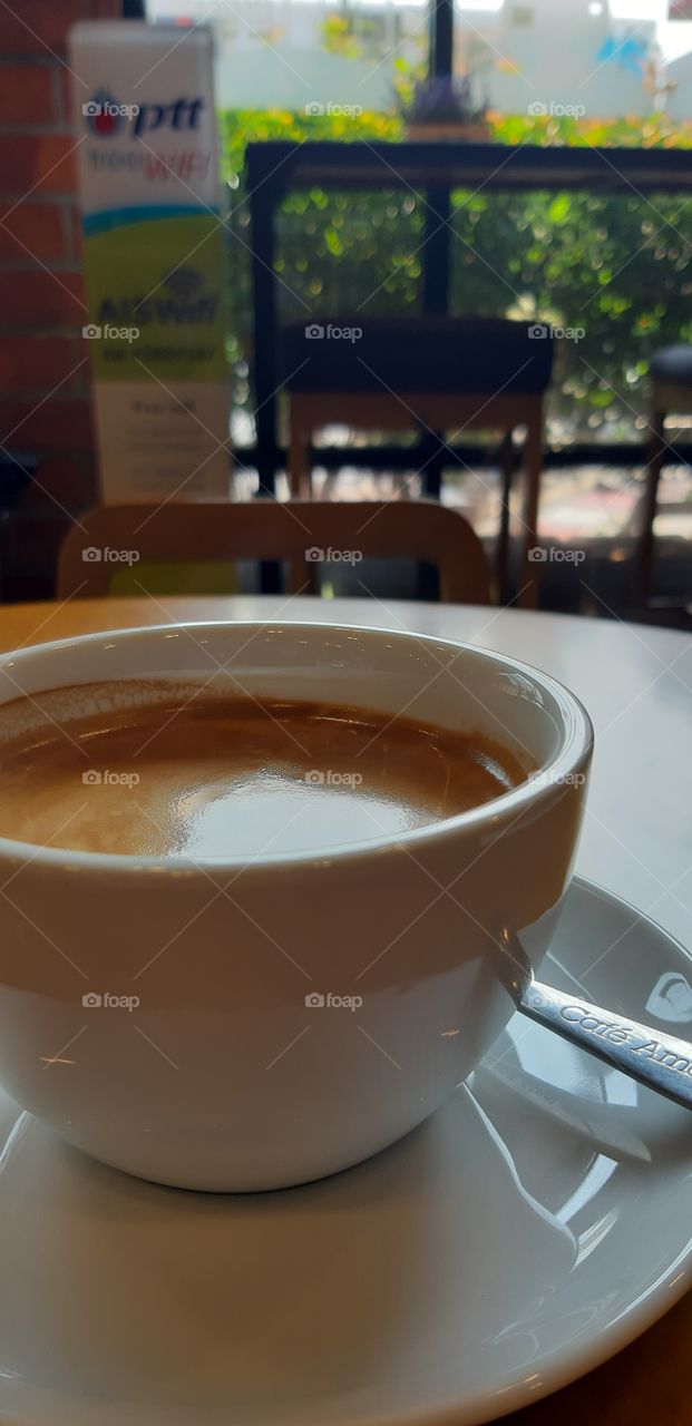 Refresh yourself by hot Amazon coffee