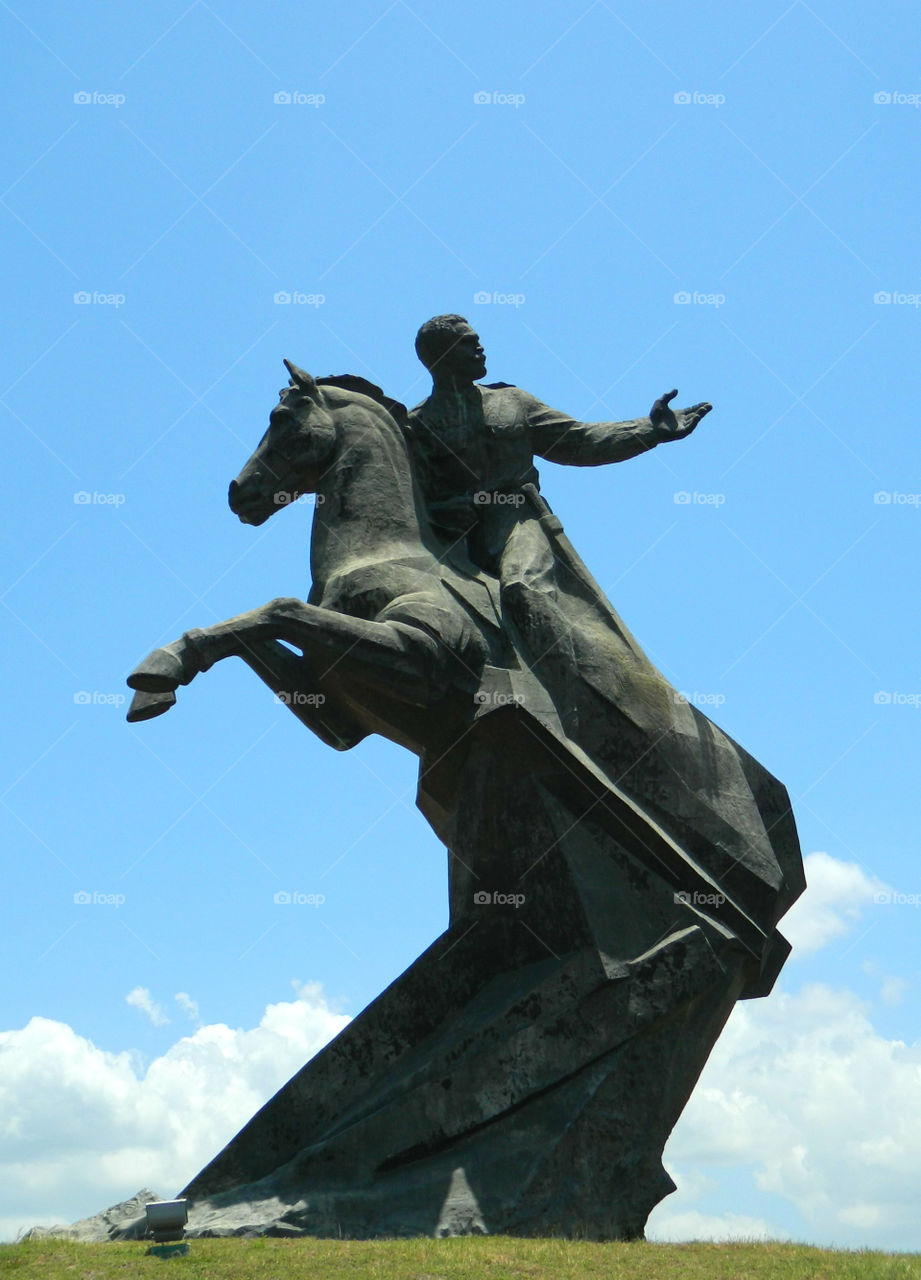 Monument of Antonio Maseo , a Cuban liberator, Santiago de Cuba!