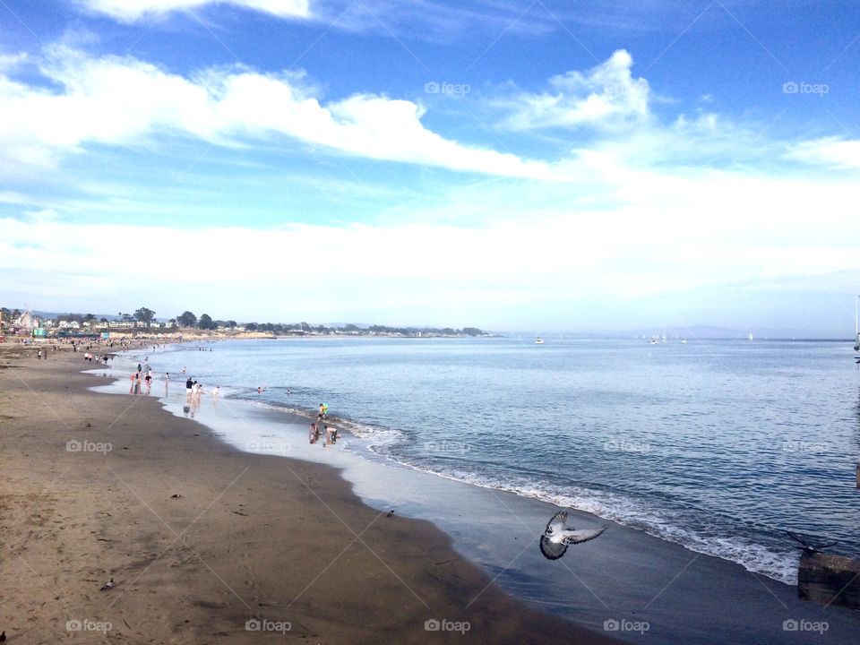Blue beach. Santa Cruz vacation with friends and family!