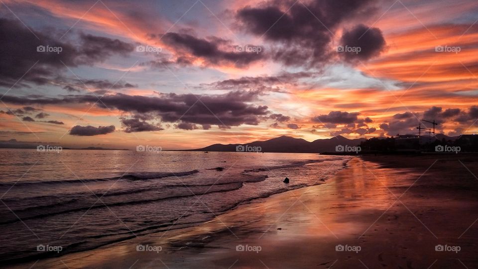 Sunset, Water, Dawn, Beach, Dusk