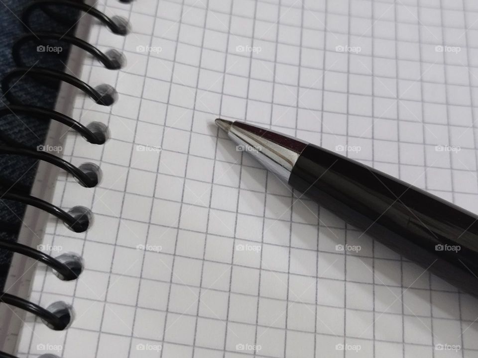 notebook and pen