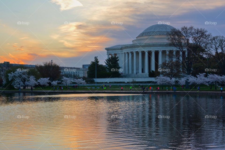 Washington DC sunset