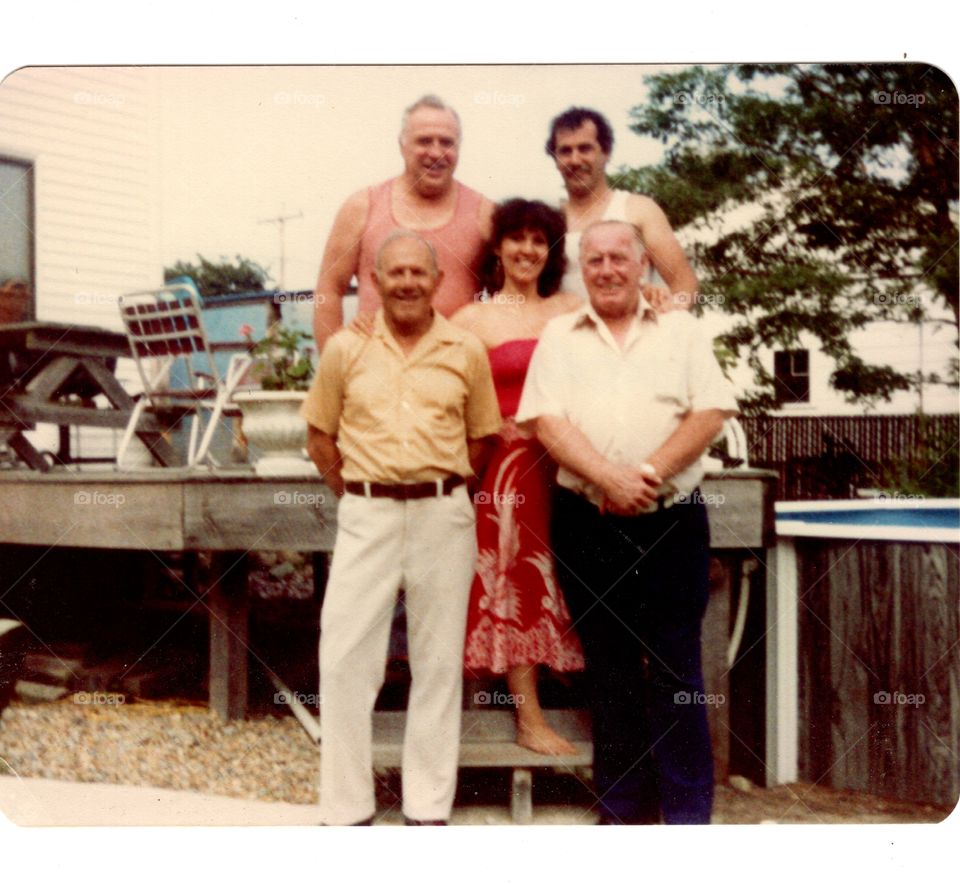 Fathers Day photo showing all the men in a womans life. These are the men she loves for different reasons in her life.