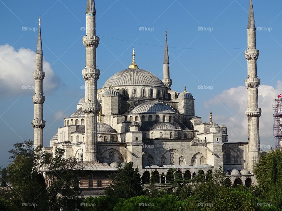 Blue Mosque. On vacation in Istanbul 
